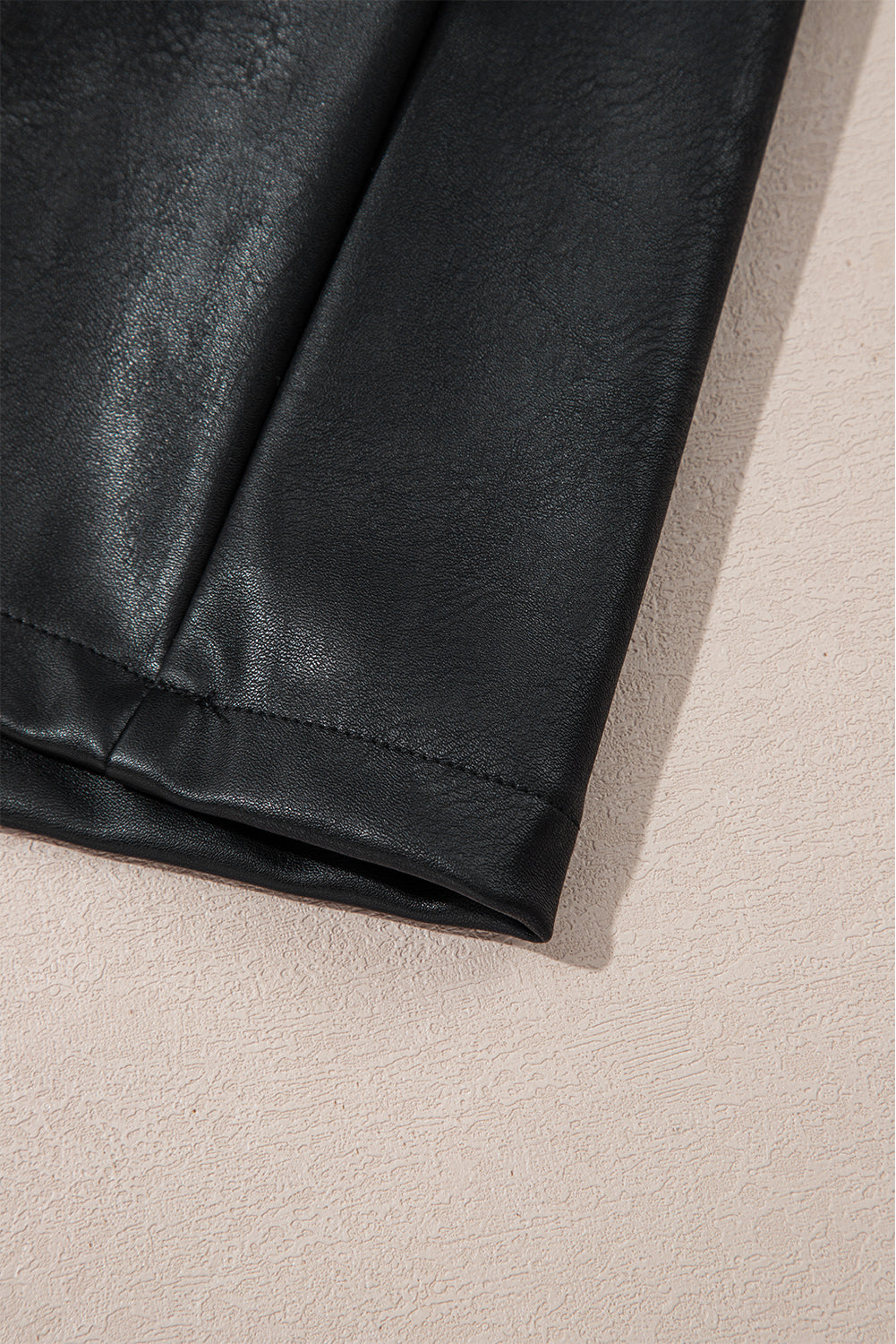 Black Leather Mini Dress