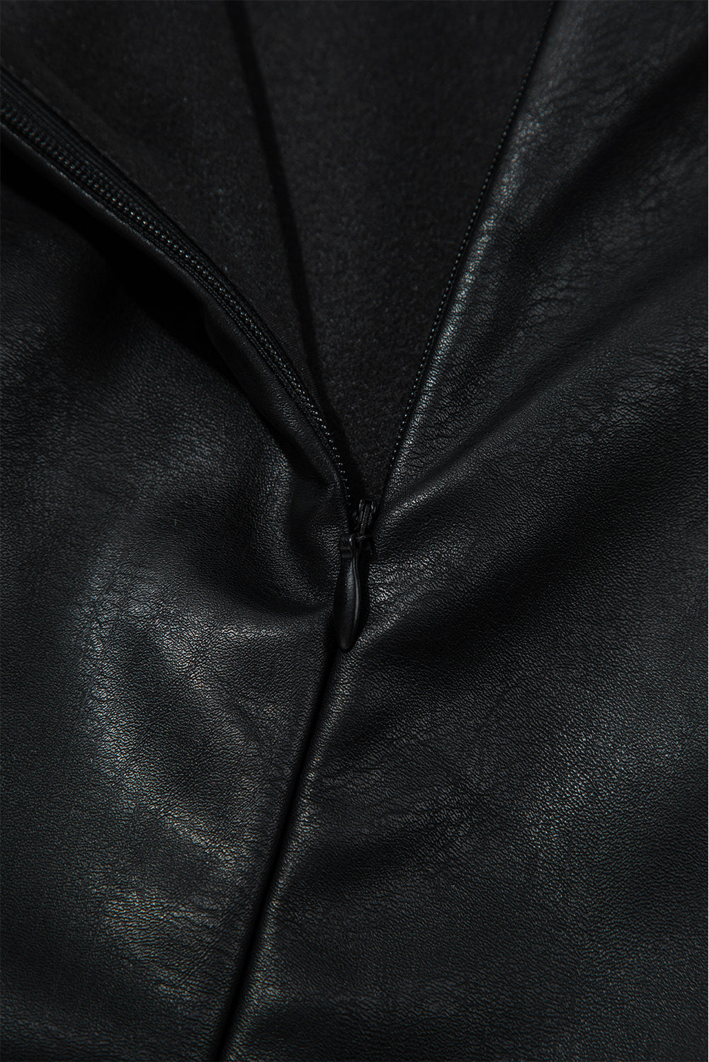 Black Leather Mini Dress