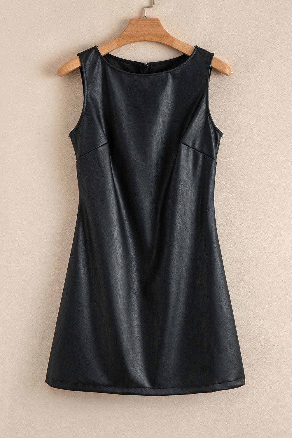 Black Leather Mini Dress