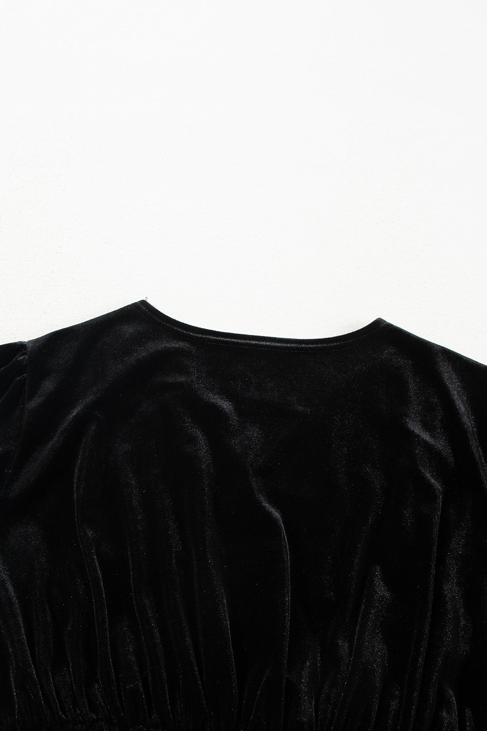 Black Velvet Long Sleeve Mini Dress