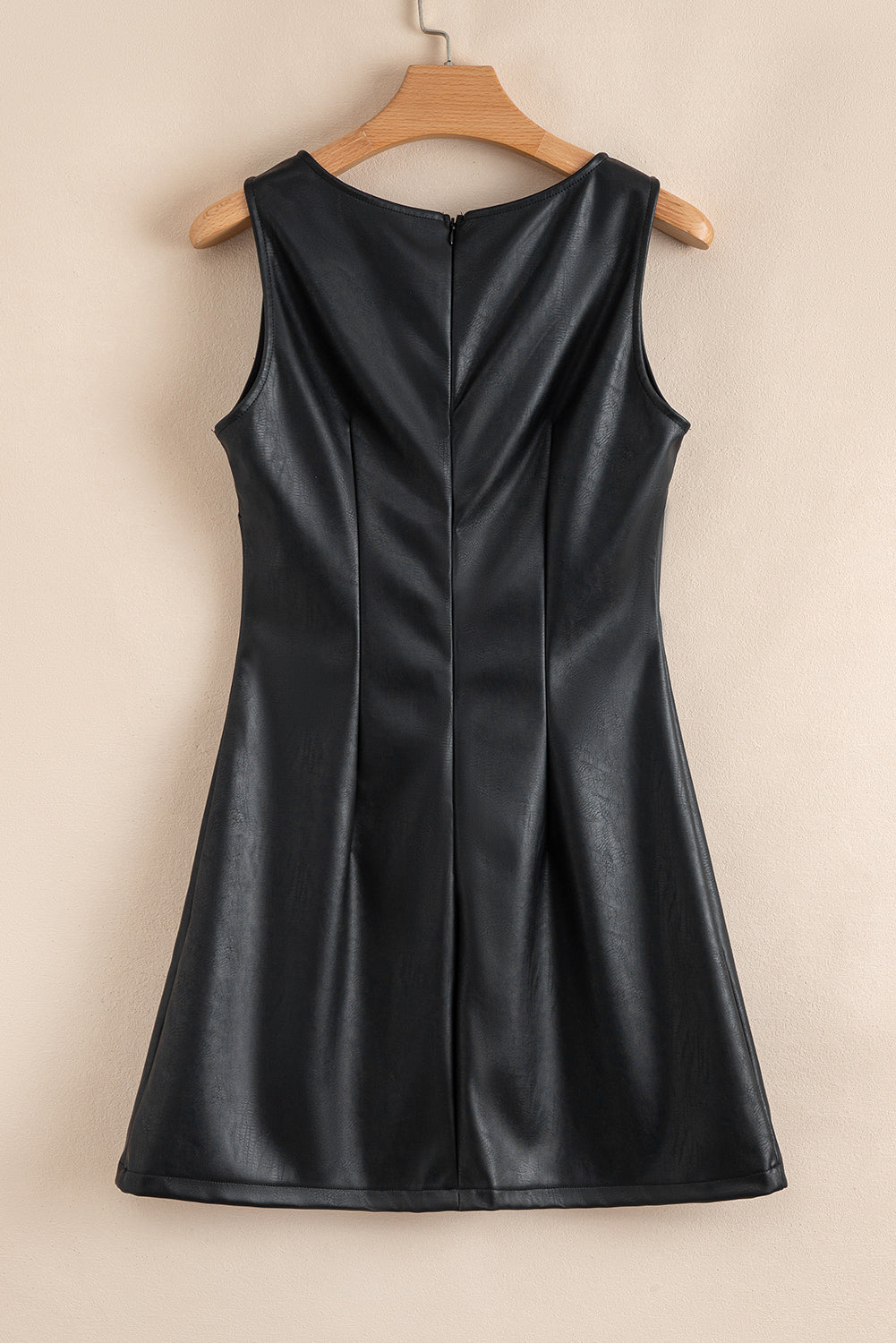 Black Leather Mini Dress