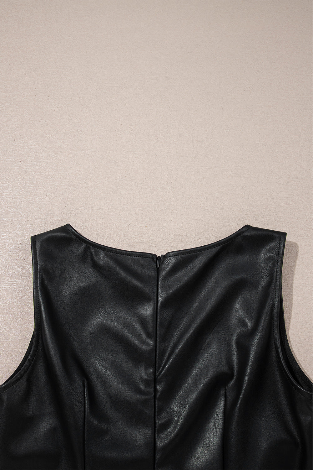 Black Leather Mini Dress