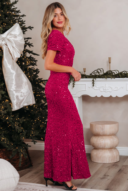 Pitaya Pink Sequin Dress