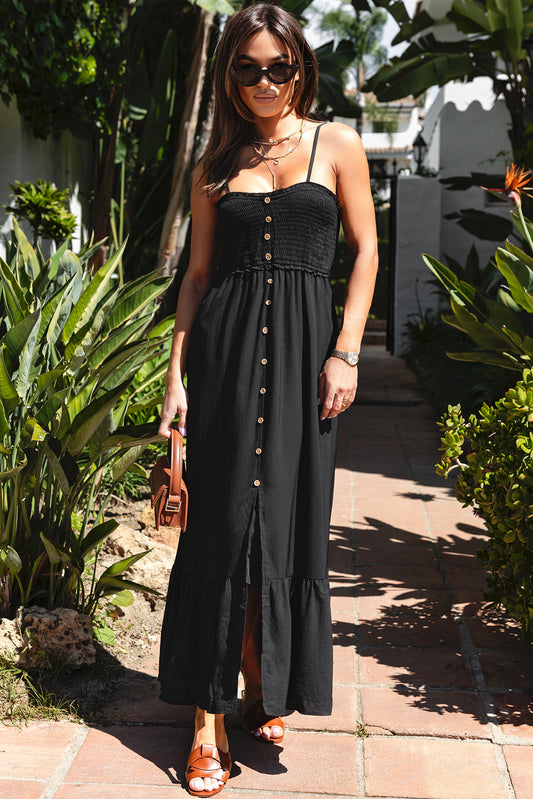 Black Buttoned Dress